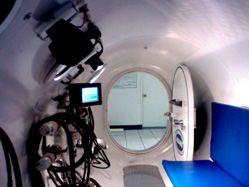 Interior de la c&aacute;mara hiperb&aacute;rica